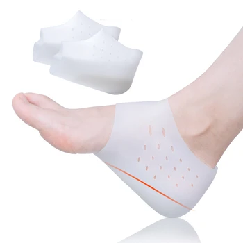 

2pcs Invisible Heightening Pad Foot Heel Protector Orthopedic Height Increase Insole Silicone Foot Care Half Yard Height Insoles