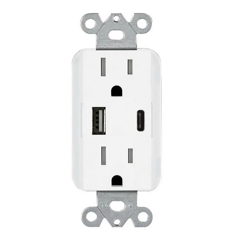 Тип USB-C Стандартный стены Мощность розетка Американский Портативный 15A