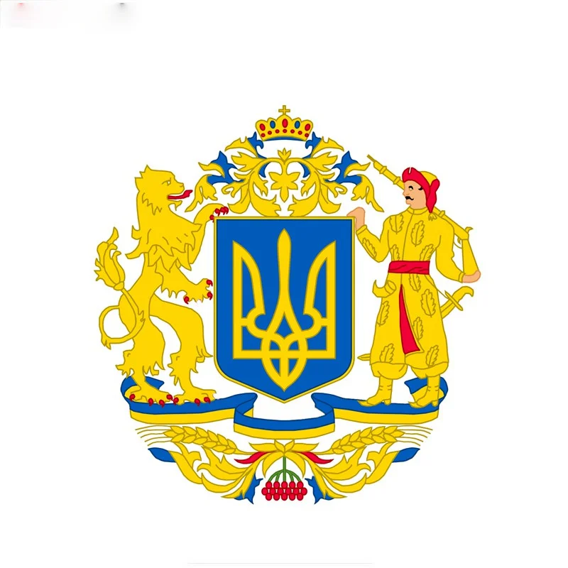 

Jptz19 см-15 см знак национального флага пальто Украина настенная Водонепроницаемая Автомобильная наклейка, персонализированные аксессуары, наклейки, JP