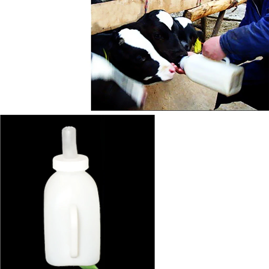 1L/2L Milk Feeder Bottle for Calf Calves Foal Cow Horse Animals Anti Bacterial