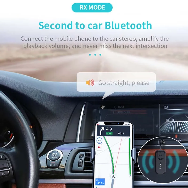 Bluetooth 5 0 Receiver Wireless Adapter Bluetooth Aux Audio Music Transmitter Support 3 5mm Jack Earphone For Headphone