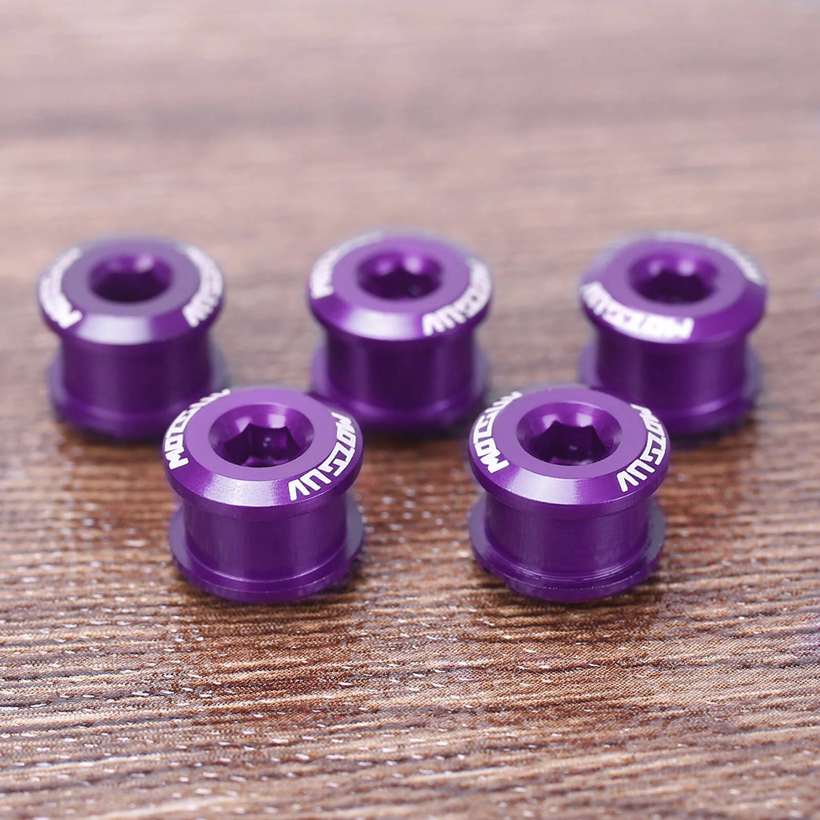 5Pcs MTB Bicycle Chainring Bolt Single Chainwheel Screws Alloy 7075 4.9mm/6.4mm Road Cycling Bike Disc Screws for Crankset Parts
