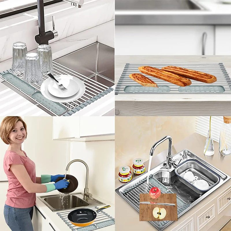 Foldable Stainless Steel Sink Organiser