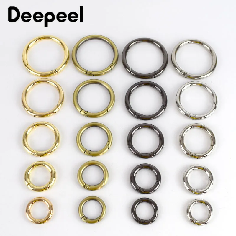 Deepeel5 шт. 16 50 мм металлическая пружинная застежка кольцо для ремня ремень пряжка