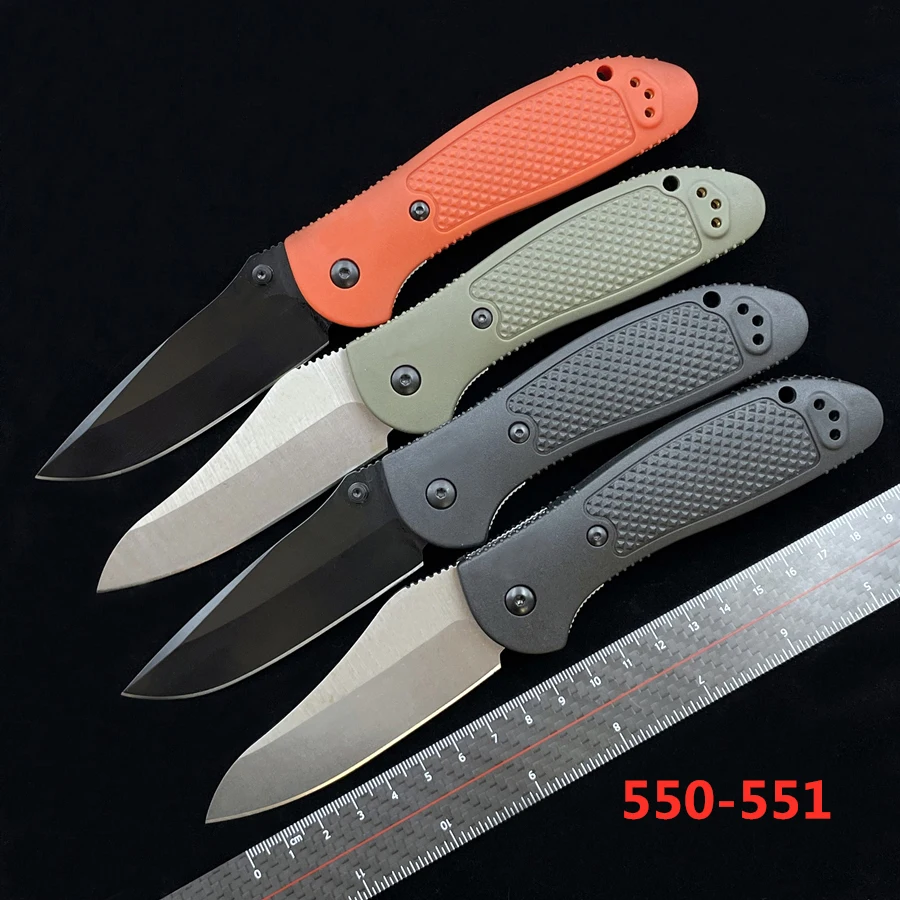 OIMG BM550 551BK Bugout AXIS Nylon handle 154CM blade folding knife outdoor camping hunting pocket EDC tool KNIVES | Инструменты
