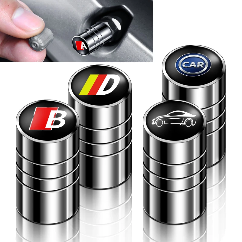 4 шт. Новые Металлические колпачки для клапанов колесных шин Audi Mercedes Benz Honda VW Toyota