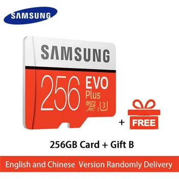 

SAMSUNG Memory Card Micro SD 256GB SDHC SDXC Grade EVO+ Class 10 C10 UHS TF SD Cards