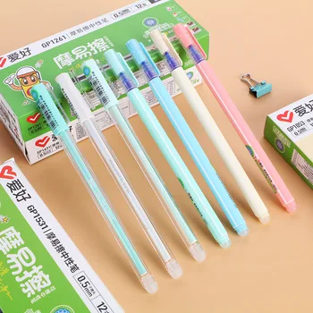 

3pcs Erasable Pen Black Color Blue Ink Gel Pen Set Drawing Student Stationery 0.5mm School Office Writing Supplies with Eraser