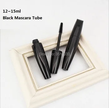

New 15ML Black Classical Empty Cosmetic Mascara Tube Professional Beauty Black Eyelashes Cream Container with Brush Big Capacity