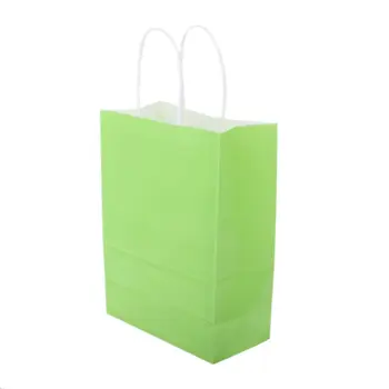 

12Pcs Paper Party Bags Gift Bag Kraft Bag With Handle For Birthday Tea Party Wedding Party Supplies H4GD