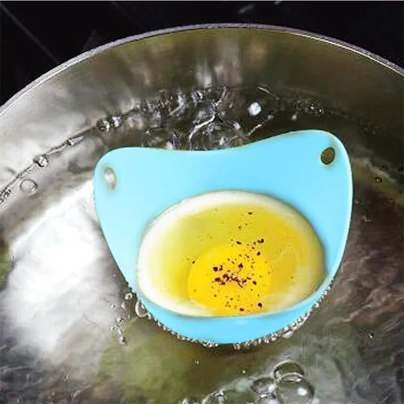 Egg Boiler Mold Cup Egg Cooker Silicone Egg Poacher Egg Poacher 4Pcs/lot Silicone Egg Poacher Poaching Pods Pan Mould Egg Mold Bowl Rings Cooker Boiler Kitchen Cooking Tool Accessories Gadget