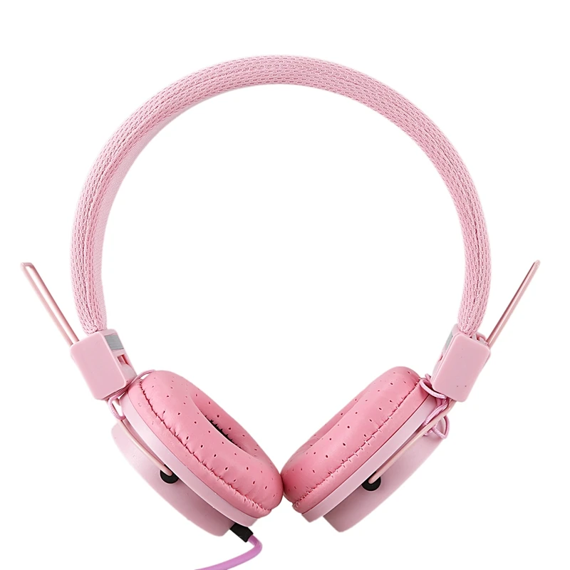 Fashionable Headset Foldable Design Children Kids Over Wired Earphones Headband Kids Girl Headphones For Ipad Tablet