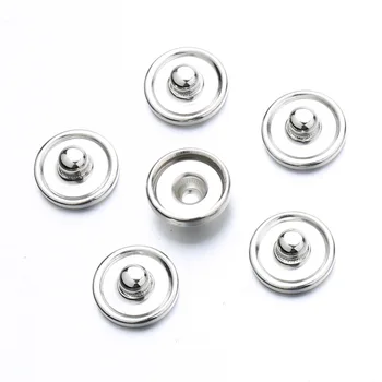 

10mm 16mm 18mm Ginger Snap Button Jewelry Findings for Make DIY Print Glass Snaps Cabochons Tray Settings Bezels