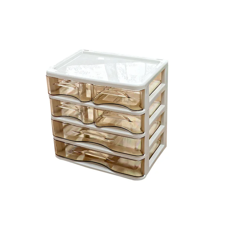 

storage box plastic multilayer cosmetic Creative storage box desktop placement finishing box small cosmetic box