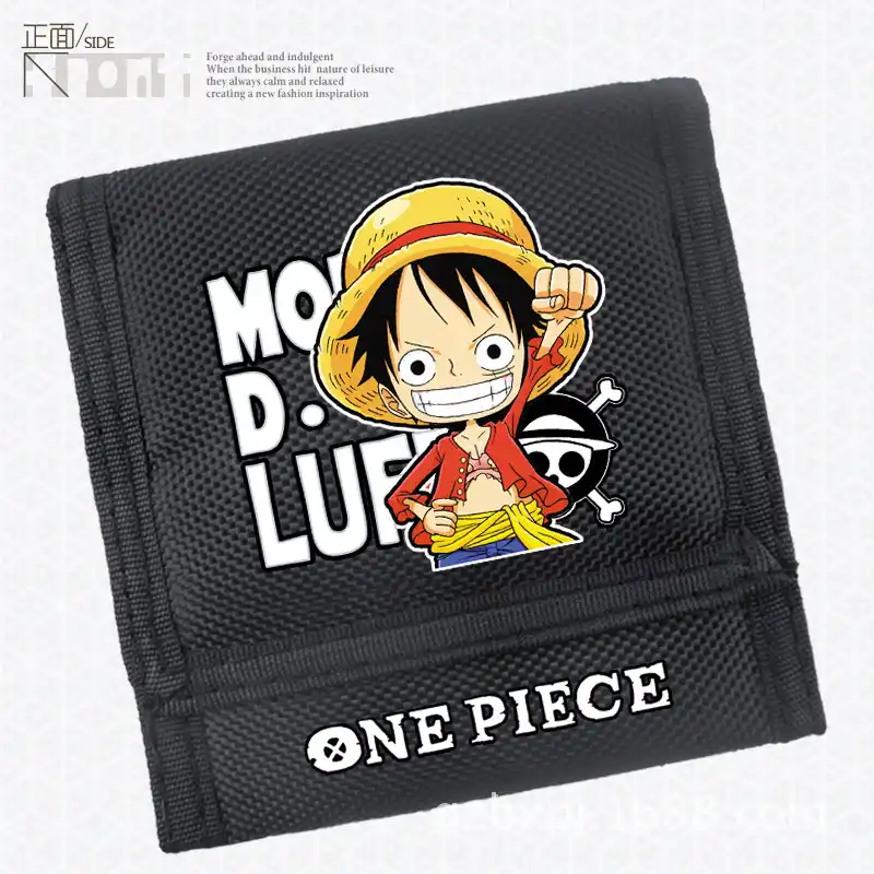 One Piece OP Ace Men Women Short Wallet Holder Layers Bi-Fold Wallet Purse Gift