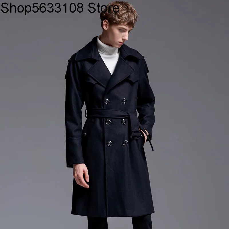 

Chao Jue Long Money Wool Coat Male England Handsome Woolen Coat 11221