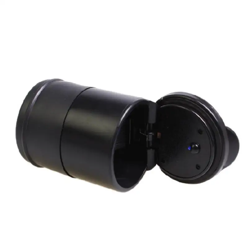 Portable Car Cigarette Ashtray Cup With LED Light Detachable One Touch Open Vehicle Ashtray Holder Auto Accessories