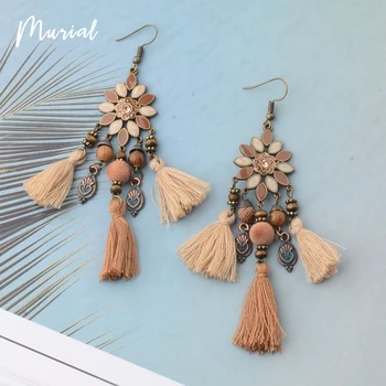 

Fashion trendy Bohemian Earrings for Women's earring Long Tassel Earring Statement Fringe Dangle Jewelry Gift