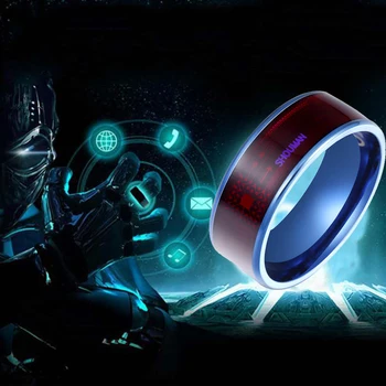 

3UMeter Fashion Men's Smart Ring Magic Wear NFC Finger Digital Ring for Android phones with functional couple stainless steel