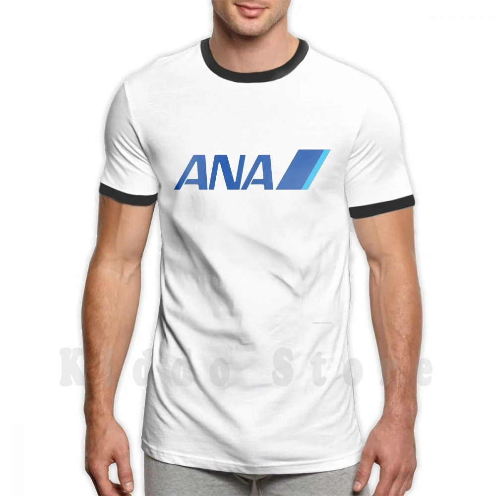 Ana All Nippon Spo2 Logo T Shirt Cotone Uomo Stampa Fai-Da-Te Cool Tee Ana Nippon Spo2 Aeroplano Boeing Airbus 737 777 747 A350