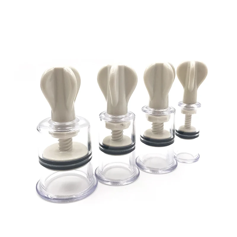 Breast Nipple Sucker Clitoris Massager Nipple Clamps Pump Breast Enlarger Vibrating Sex Adults Toys For Women 4 Sizes