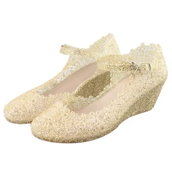 

2019 New wedge sandals hollow plastic bird's nest shoes summer beach hole women's shoes wholesale