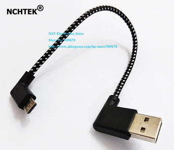 

NCHTEK 90 Degree Angled USB 2.0 A Male to Left Angled Micro Male Connector Converter Cable About 20CM/Free Shipping/10PCS