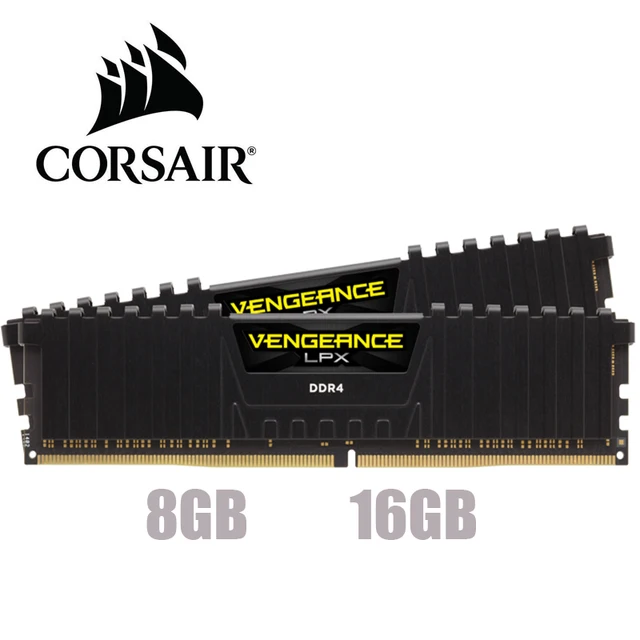 CORSAIR Vengeance LPX 8GB 16GB 32GB DDR4 PC4  2400Mhz 3000Mhz 3200Mhz Module 2666Mhz 3600Mhz  PC Desktop RAM memory 8G 16G DIMM 1