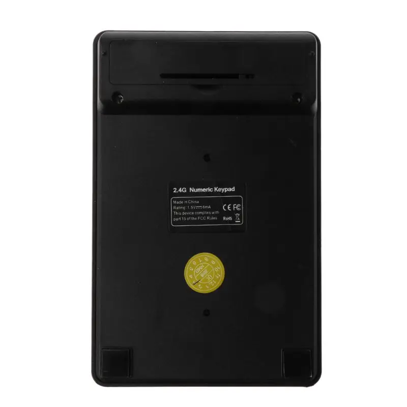 Миниатюрная беспроводная цифровая клавиатура 2 4 ГГц с USB 19 клавиш цифровой