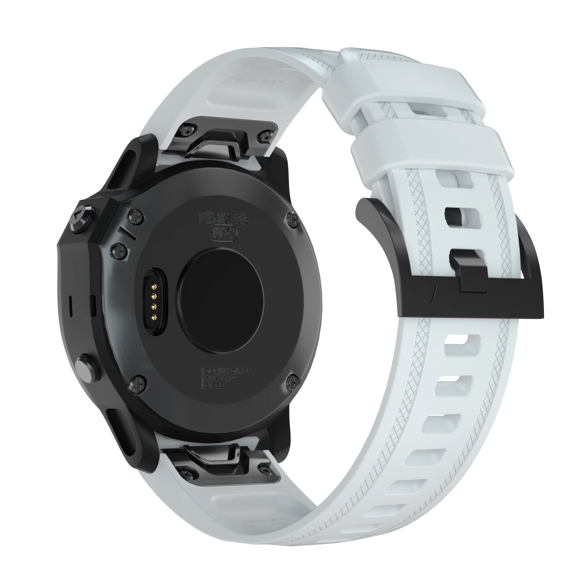 White Силиконовый спортивный ремешок для часов Garmin Fenix 6s/6s Pro/5S Plus, ремешок для умных часов 20 мм, быстросъемный браслет, модный браслет - Цвет: White