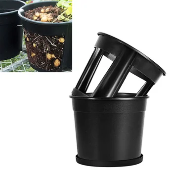 

1 Set Plant Barrel Durable Fine Chic Grow Bucket Garden Supplies Bonsai Container Potting Organizer