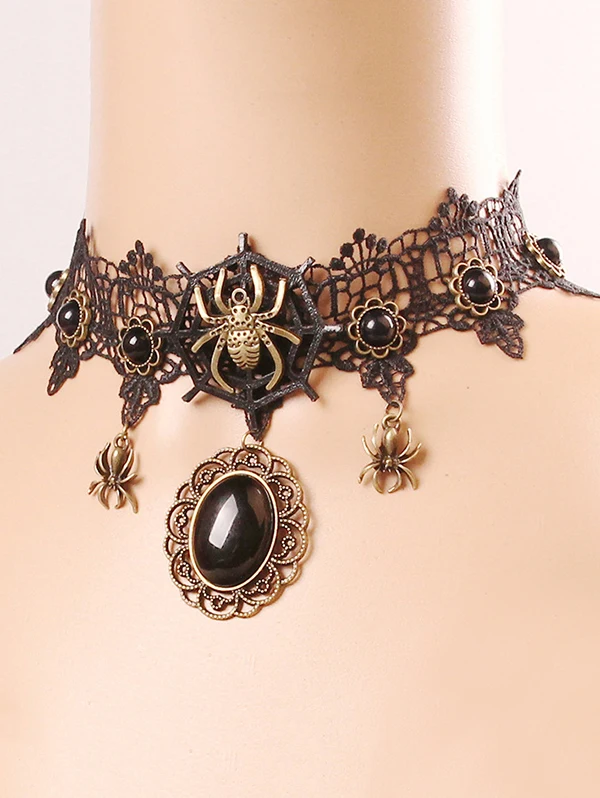 Lace Spider Necklace 1
