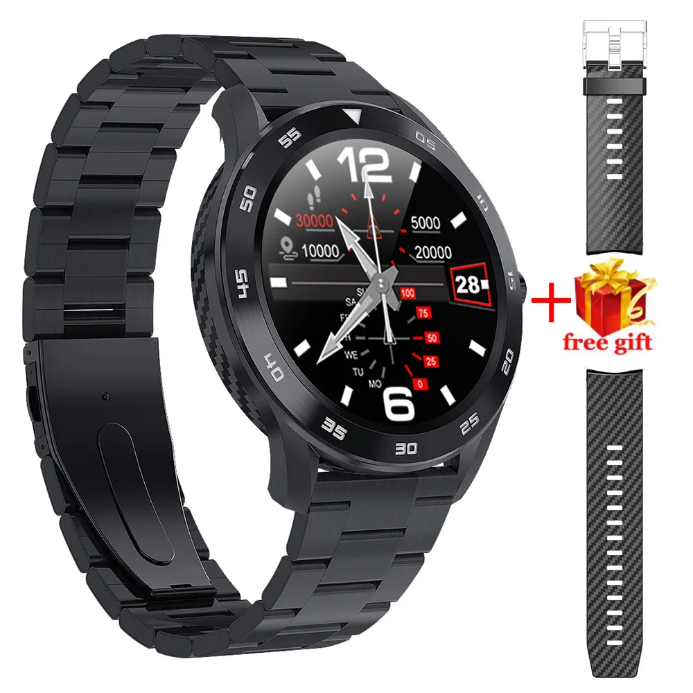 

DT98 Smart Watch Man Bluetooth Call IP68 Waterproof 1.3'' Full Screen Touch Multiple Dials Pedometer Sport Watch ECG Heart Rate