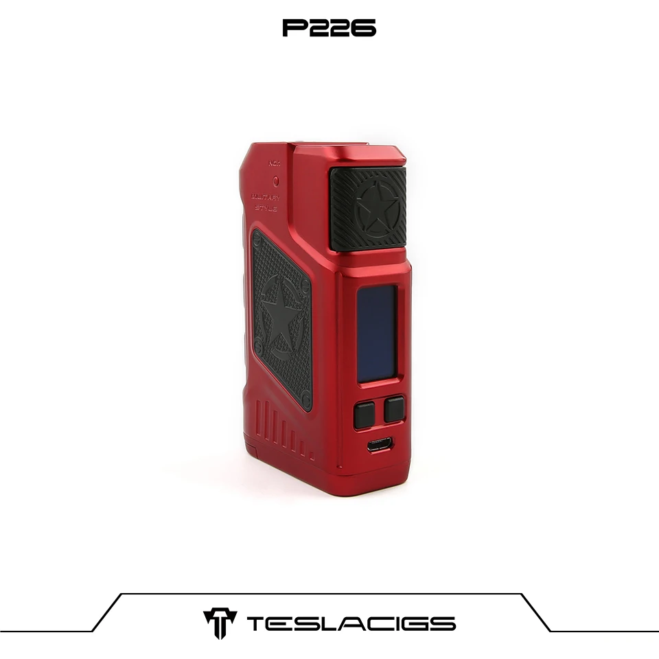 Оригинальный бокс мод TESLA P226 для вейпа 220 Вт TC с OLED экраном 0 96 дюйма Двойной