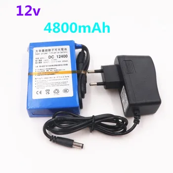 

New DC 12480 12V 4800mAh lithium battery rechargeable battery li-ion battery charger EU / US plug
