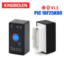 ELM327 V1.5 PIC18F25K80 чип OBD2 считыватель кодов Bluetooth J1850 переключатель питания вкл/выкл 12 В OBDII ELM 327 диагностический инструмент сканер ELM327 V1.5 PIC18F25K80 чип OBD2 считыватель кодов Bluetooth J1850 переключатель питания вкл/выкл 12 В OBDII ELM 327 диагностический инструмент сканер