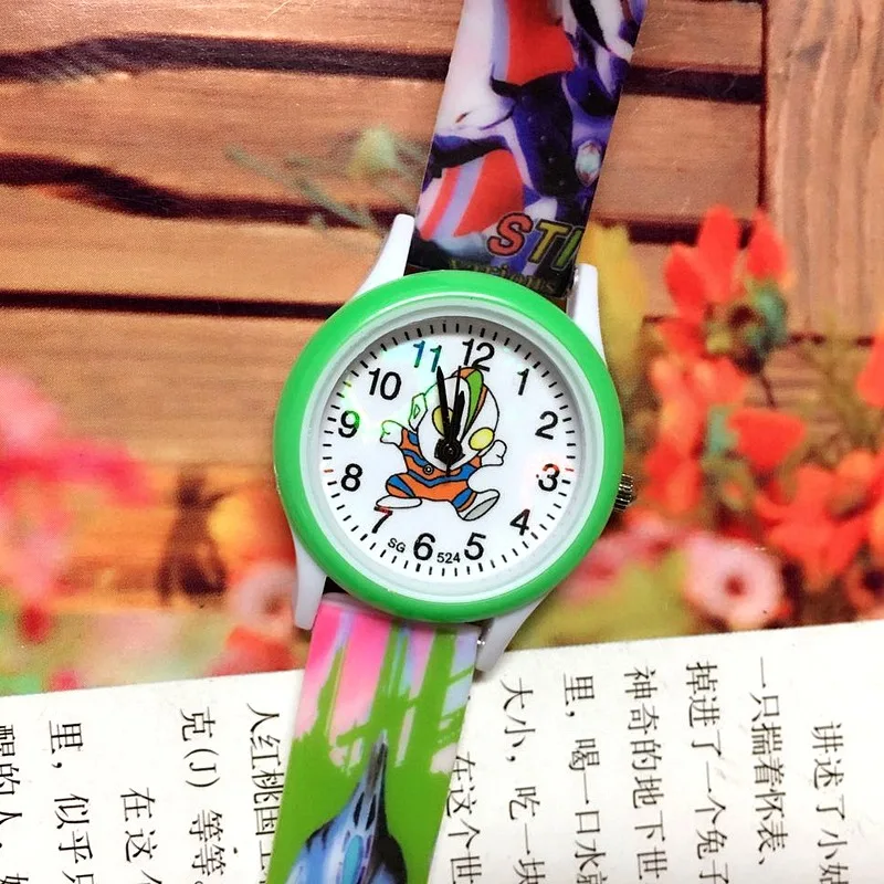 Часы AliExpress Детские Кварцевые часы для мальчиков с силиконовым принтом