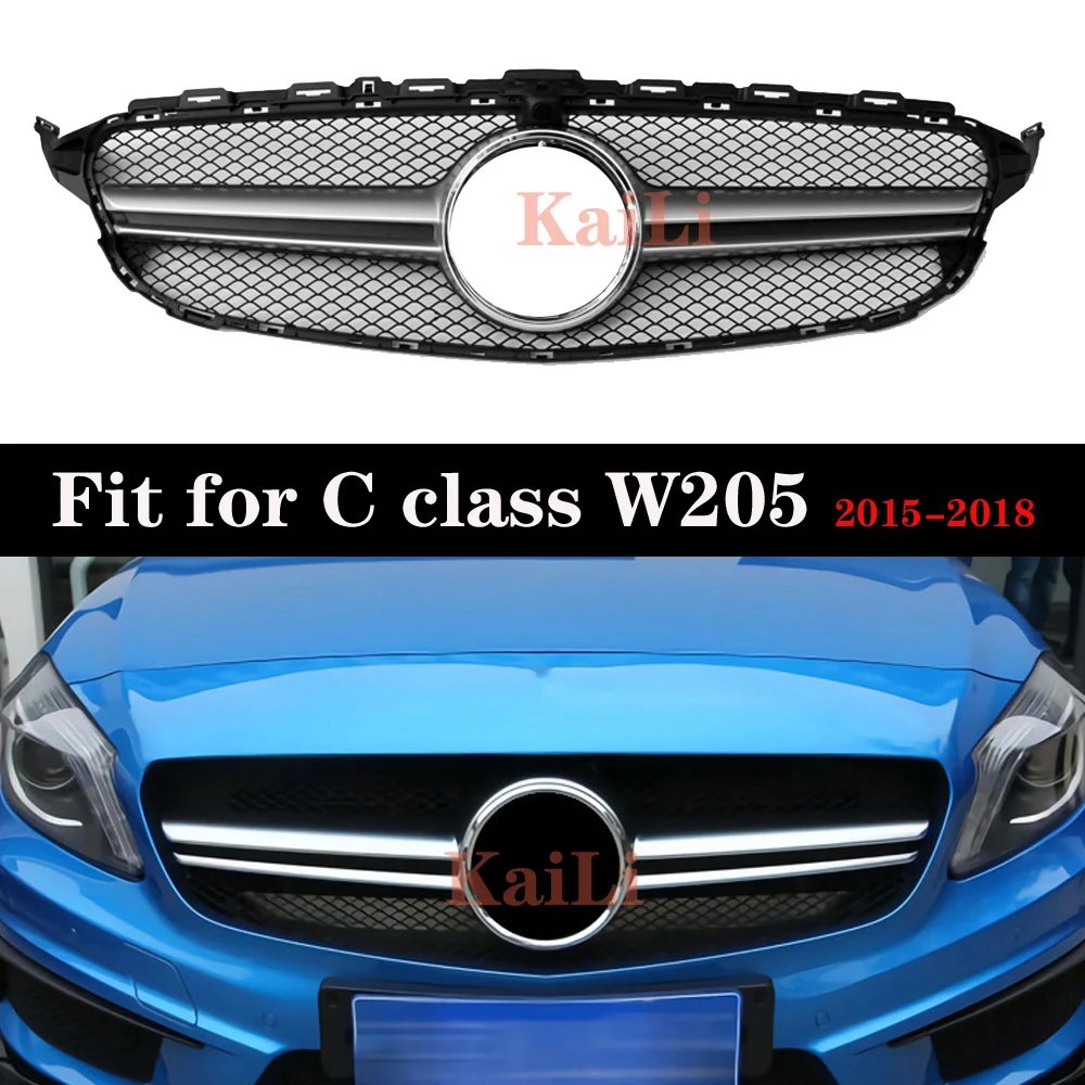 Гоночные грили для Mercedes C class W205 C180 C200 C250 C300 решетка 2015 2018|Гоночные решетки| |