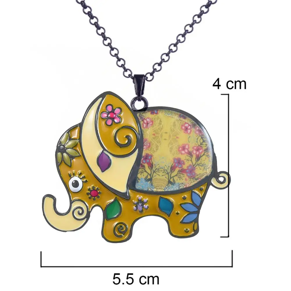 D & Rui ювелирное изделие мультяшный слон подвески для женщин и девочек милая