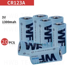 20 шт CR123A CR123 CR 123 123A 16340 3V литиевая Батарея одноразовые литий-ионный аккумулятор для красный светодиодный фонарик