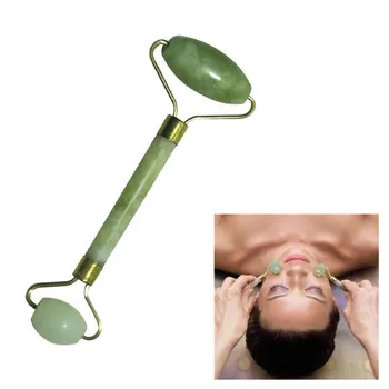 

1pc Portable Double Head Facial Slim Massage Roller Jade Face Slimming Body Head Neck Massage Tools Nature Face Sliming Tools