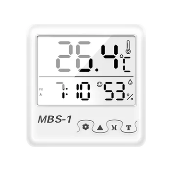 

LED Alarm Clock Digital with Calendar Large LCD Screen Digital Temperature Humidity Table Clock Bedroom Electronic Desk Watch