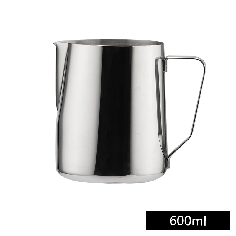 600ML OBR кувшин для вспенивания из нержавеющей стали, чашка с цветами, эспрессо, капучино, латте, вспениватель молока для кофе, кувшин, молочный горшок, бариста, искусство - Цвет: 600ML