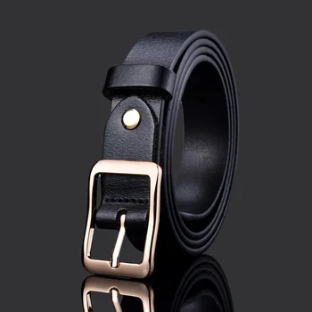

Solid Cowskin Designer Belt Women High Quality Genuine Leather Belt Fashion Brand Belt for Women Belt Simple Decorative Strap