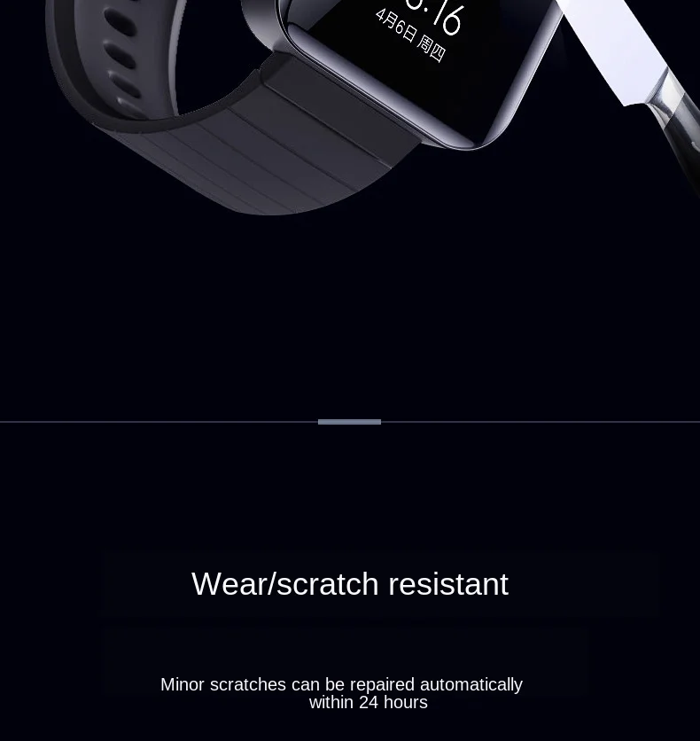 Для xiaomi smart watch пленка Взрывозащищенная/против царапин мягкая пленка(не закаленное стекло) mi watch защита экрана