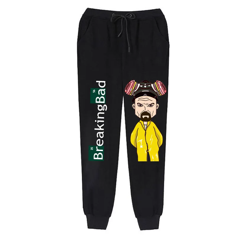 

2019 New Men Joggers Breaking Bad Male Trousers Pants Sweatpants Jogger Casual Elastic Cotton GYMS Fitness Workout Dar XXXL