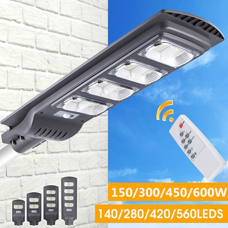 450W Outdoor Solar Street Wall Light PIR Motion Sensor LED Lamp Remote Control 450W Outdoor Solar Street Wall Light PIR Motion Sensor LED Lamp Remote Control