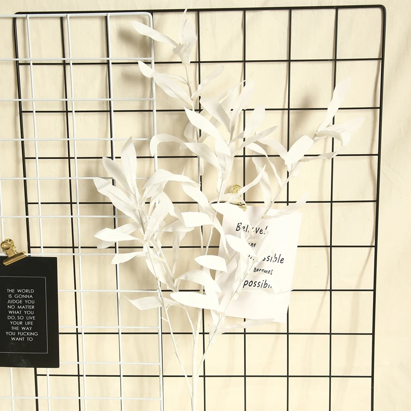 1 шт., искусственные оливковые листья, зеленые ветви растений, гирлянды, вечерние, для дома, ваза, Декор, Оливковый лист, ива, искусственные цветы