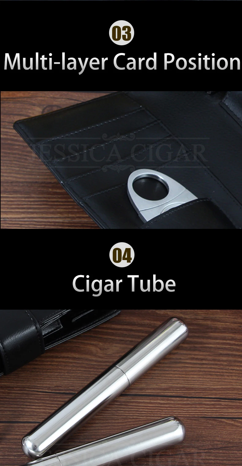 COHIBA Дорожный Чехол для сигар, портативный кошелек, Стильный чехол для сигар, кожаный карман для сигар, металлическая трубка, резак для сигар, острый W/Подарочная коробка