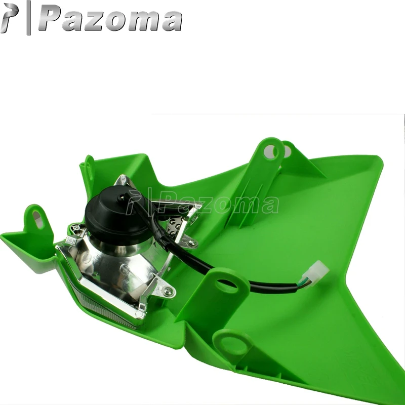 Двойной спортивный обтекатель фары для уличного велосипеда мотоцикла Kawasaki KMX KX KLX